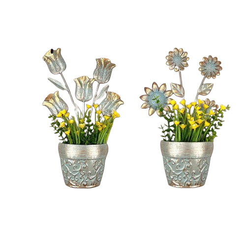 LIFFY Handcrafted Metal Flower Wall Art: Elegance for Your Home