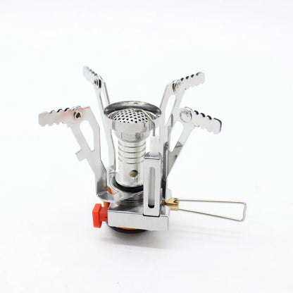 3000W Foldable Camping Gas Stove Silver