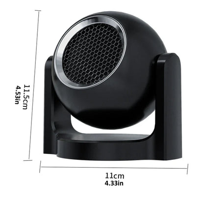 12V 120W Portable Car Heater Defroster Fan Black