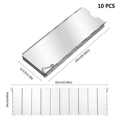 Plates Gas Stove Wind Shield Outdoor Camping Picnic Cooking Burner Windproof Screen Aluminum Alloy Wind Screen