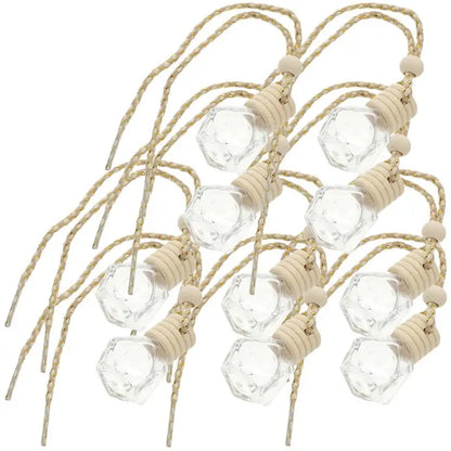 10PCS Hanging Glass Perfume Bottle Car Scent Diffuser–8ml