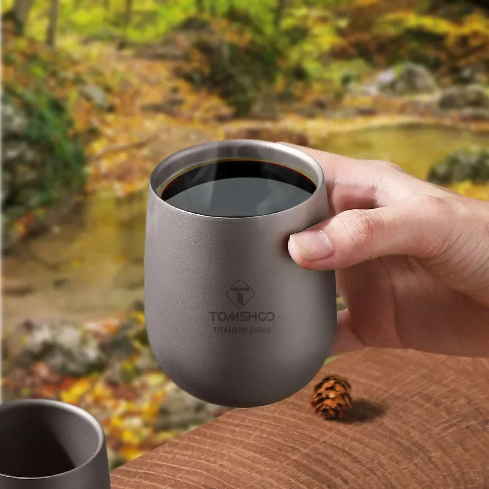 Titanium Cup Insulated Double Wall Drink Cup
