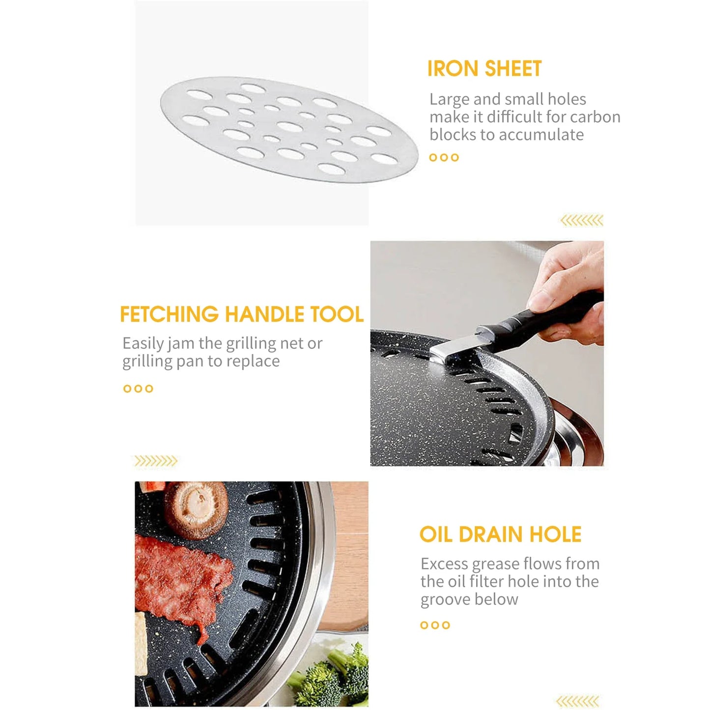 13-Inch Round Charcoal Grill Portable Tabletop BBQ Smoker Silver