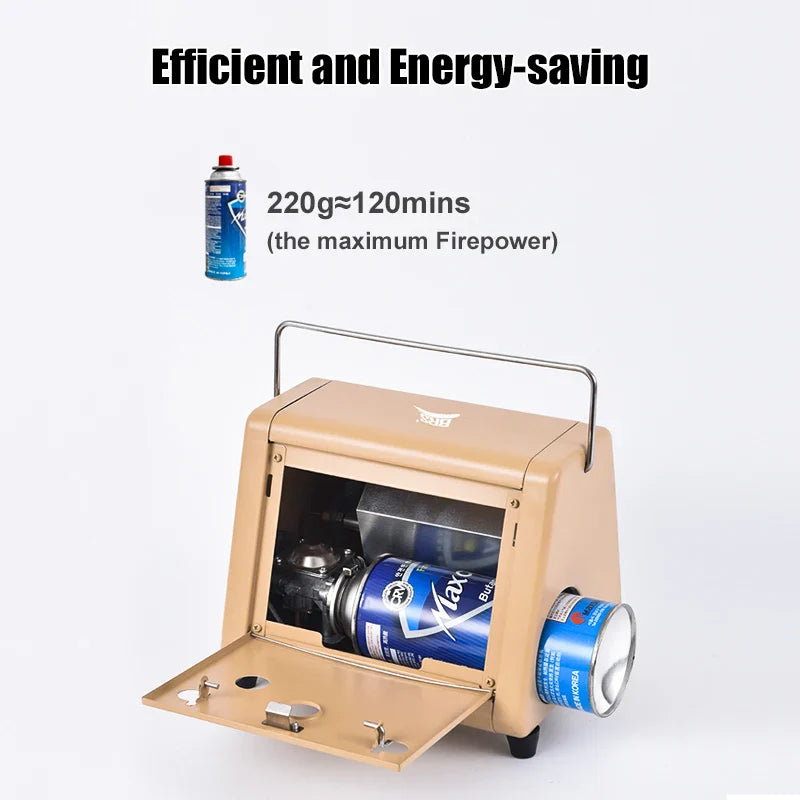 Portable 1500W Butane Tent Infrared Outdoor Space Heater Khaki