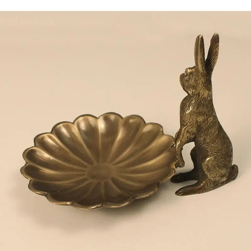 Whimsical Rabbit Brass Ornaments: Artistic Charm for Home Decor"