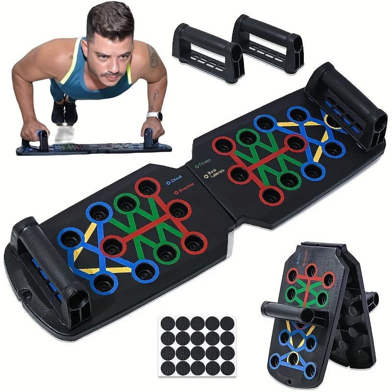 Foldable Push-up Board Set with Handles