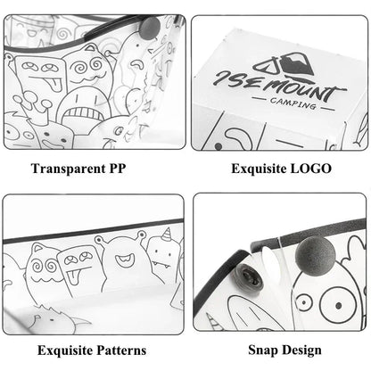 Outdoor Lightweight Folding Tableware Portable Bowl