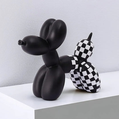 Chic Plaid Balloon Dog Ornament