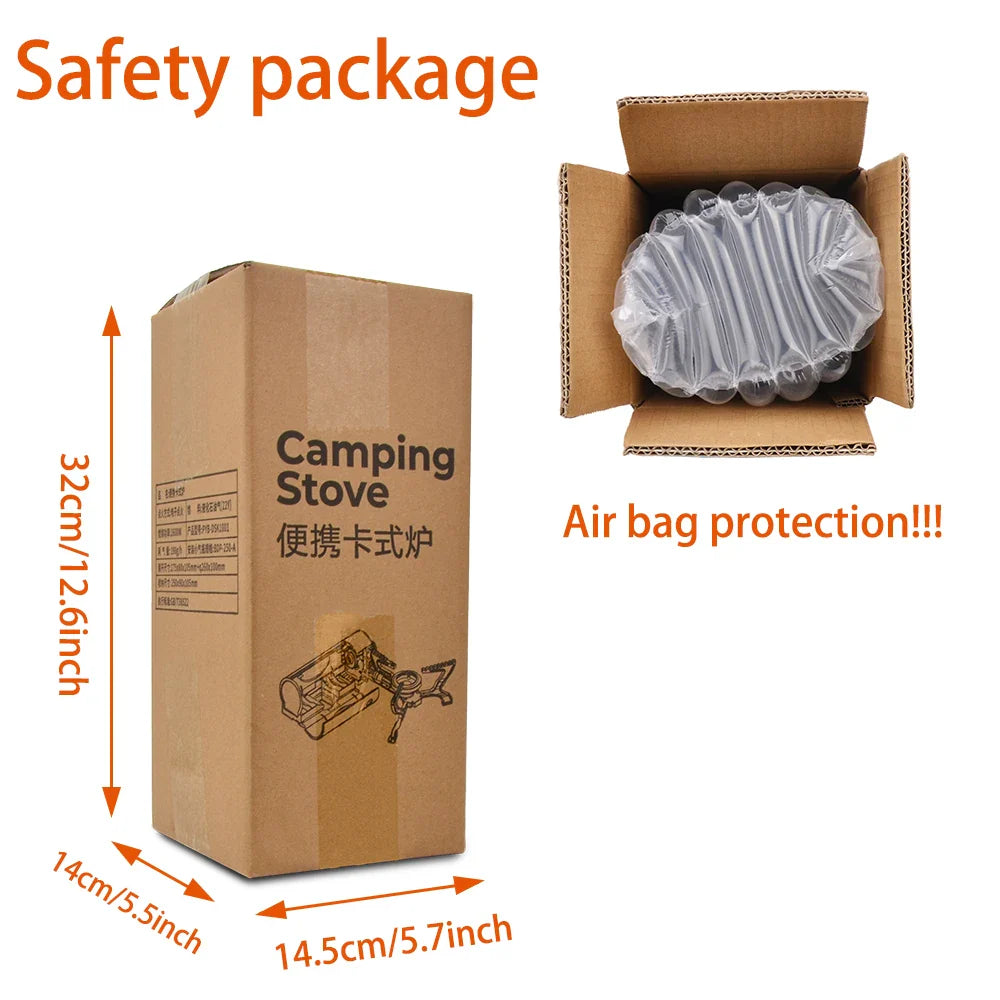 2600W Portable Folding Gas Camping Stove Stainless Steel Green