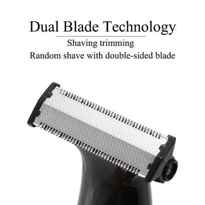 Rechargeable Electric One Blade Trimmer Hair Grooming Clipper Black