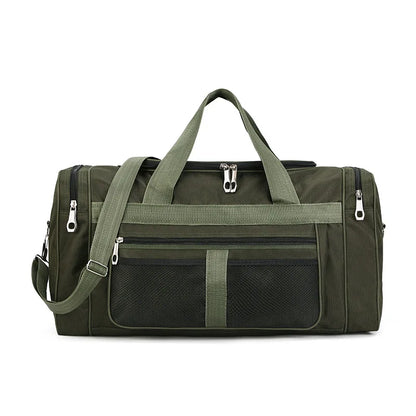 Travel Duffel Nylon Bag for Men and Women (Green)