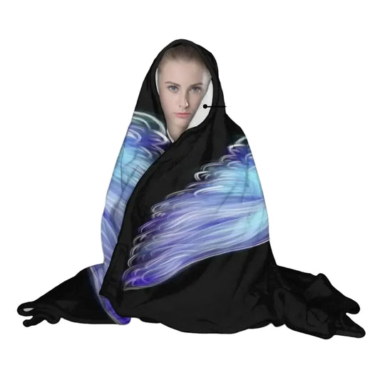 Gothic Sherpa Hooded Blanket