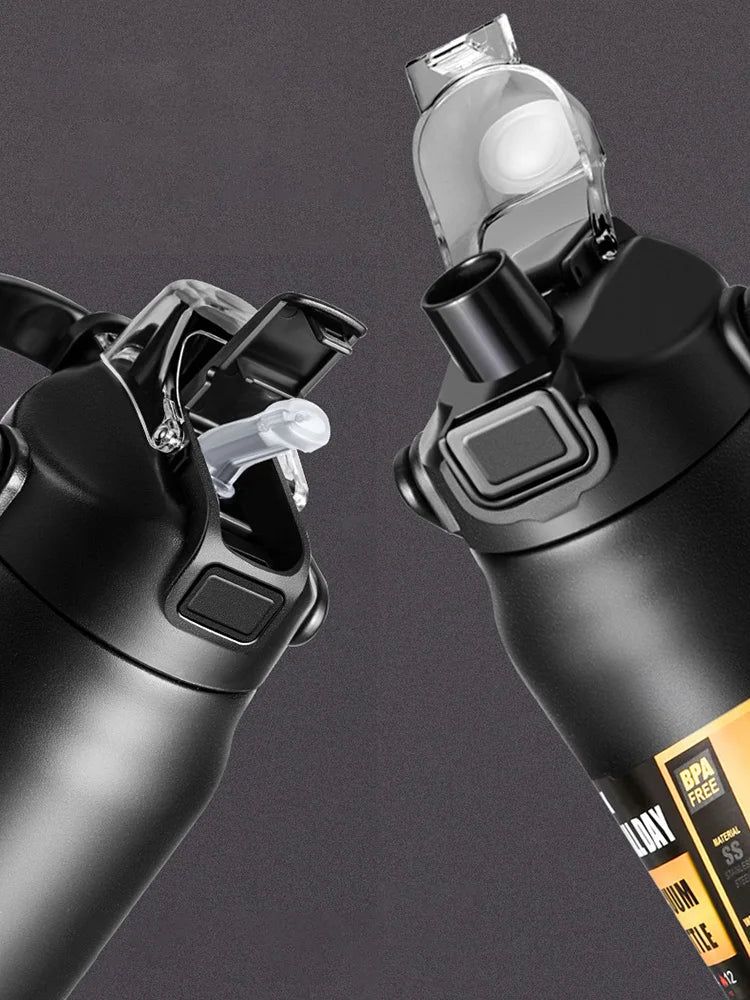 Stainless Steel Outdoor Thermos with Straw