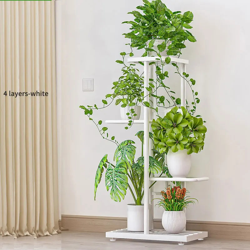 3-Tier Iron Plant Stand for Indoor and Outdoor Use