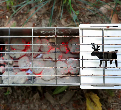 Portable Windproof Wood Stove Camping Grill And Gas Burner