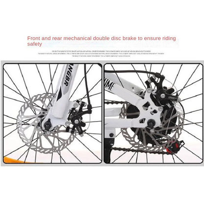 Mountain Bike with Double Disc Brakes -  Perfect for Adults and Students