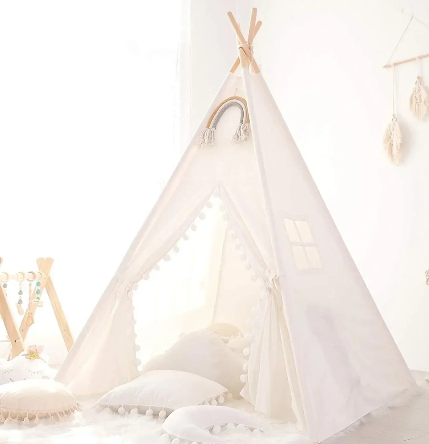 Children's Portable Wigwam Play Tent