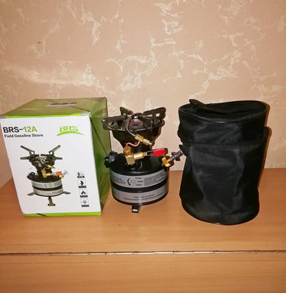 Portable Camping Gasoline Stove Black