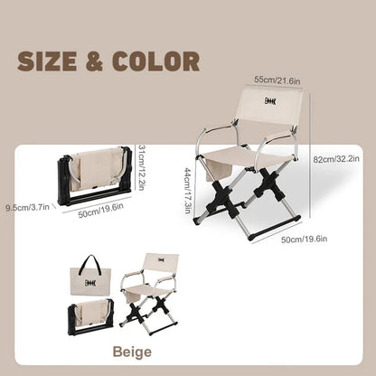 Foldable Outdoor Chair 600D Oxford Fabric Khaki