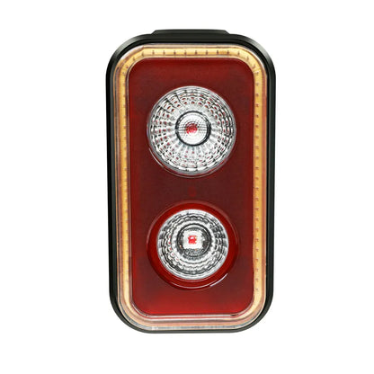 300 Lumen Smart Bike Taillight USB-C Rechargeable Light Black