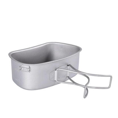 Titanium Camping Cooking Mess Set Grey