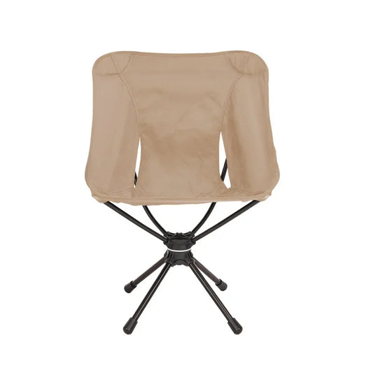 Swivel Detachable Camping Chair Folding Khaki