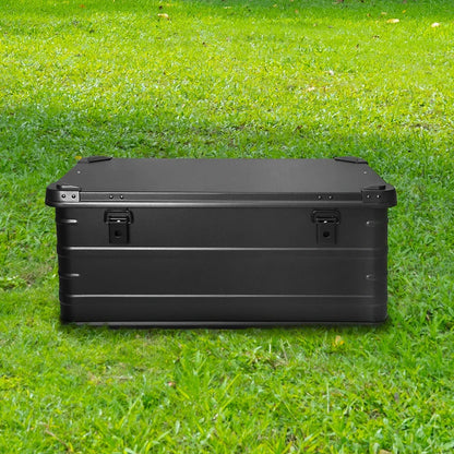 30L Aluminum Alloy Travel Storage Box Storage Case Black
