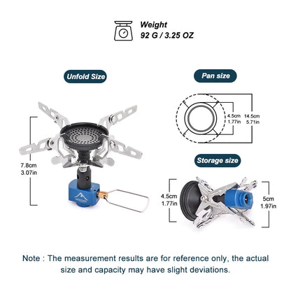 3300W Camping Gas Burner Silver