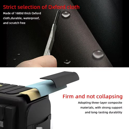 70L Foldable Storage Organizer with Lid Box Black