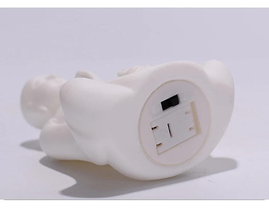 Ceramic Buddha LED Lamp: Tranquil Dhyana Sculpture