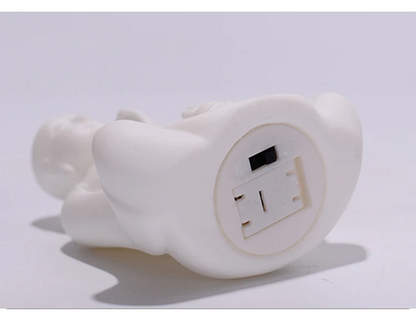 Ceramic Buddha LED Lamp: Tranquil Dhyana Sculpture