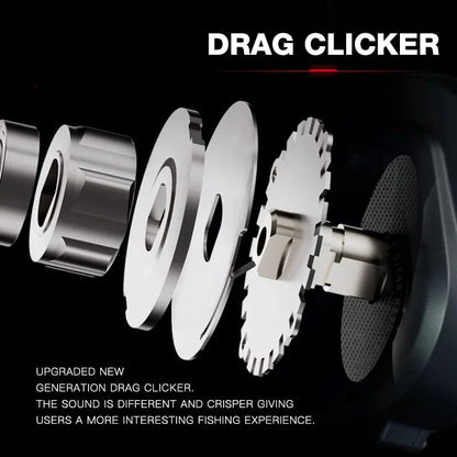 Commando Power Baitcaster Reel 9kg Right-Handed Black