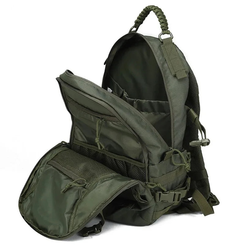 35L Waterproof Camo Hiking Backpack Green