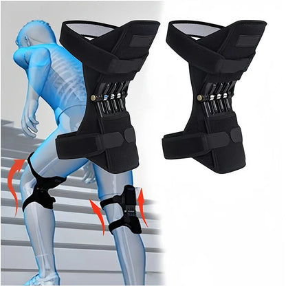 Spring-Loaded Knee Booster Support Pad Black