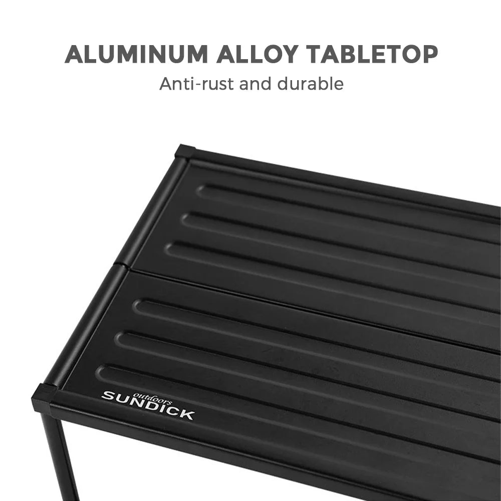 Folding Portable Camping Table Black