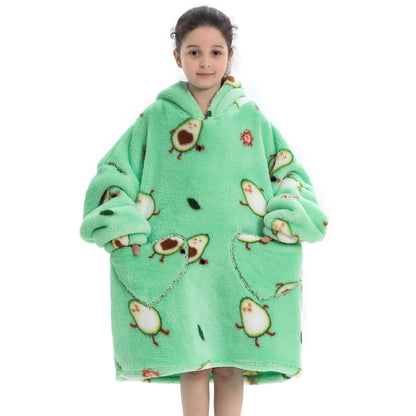 Sherpa Fleece Oversized Wearable Blanket Hoodie