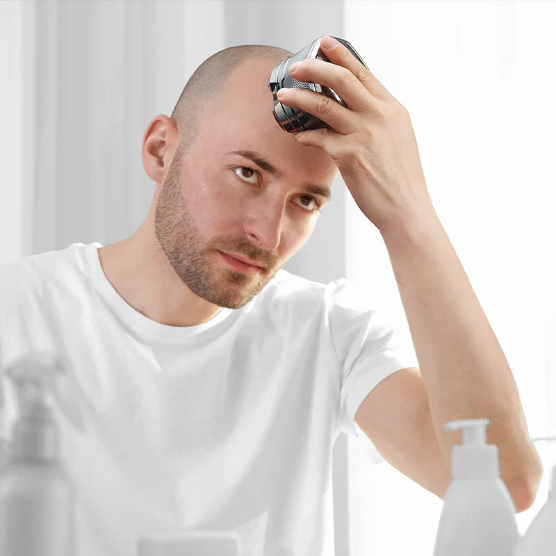 6D Electric Head And Face Shaver Rechargeable Cordless for Men Blue