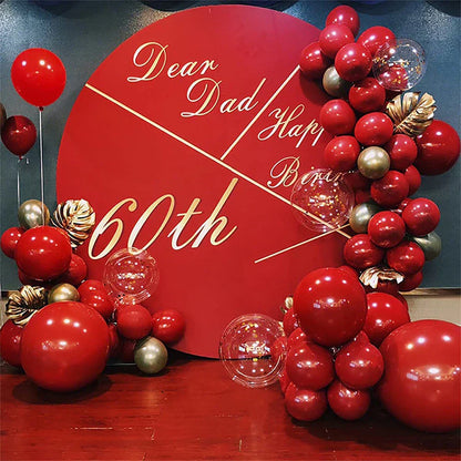 alentine's Day Red Balloon Garland Arch Kit - 75pcs (Color: No 2)