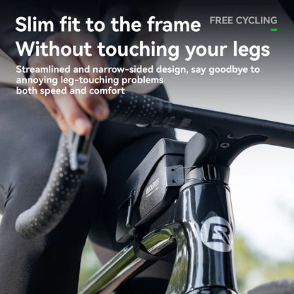 Waterproof 0.6L Top Tube Lightweight Frame Storage Bag Black