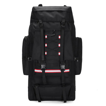 Tactical Backpack with Reflective Strips Black