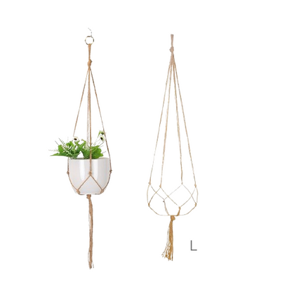 Hanging Plant Handmade Macrame Plant Hanger Flower Pot Planter Hanger Wall Decor Courtyard Garden Hanging Planter Hanging Basket
