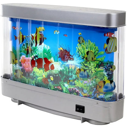 Ocean Motion LED Fish Tank Night Light– EU Plug (Adapter Required for AU Use)