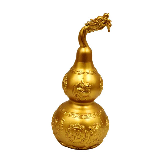 Feng Shui Copper Gourd Sculpture: Prosperity in Style