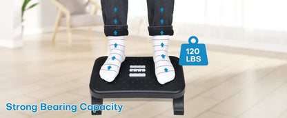 Ergonomic Under Desk Footrest with Massage Rollers