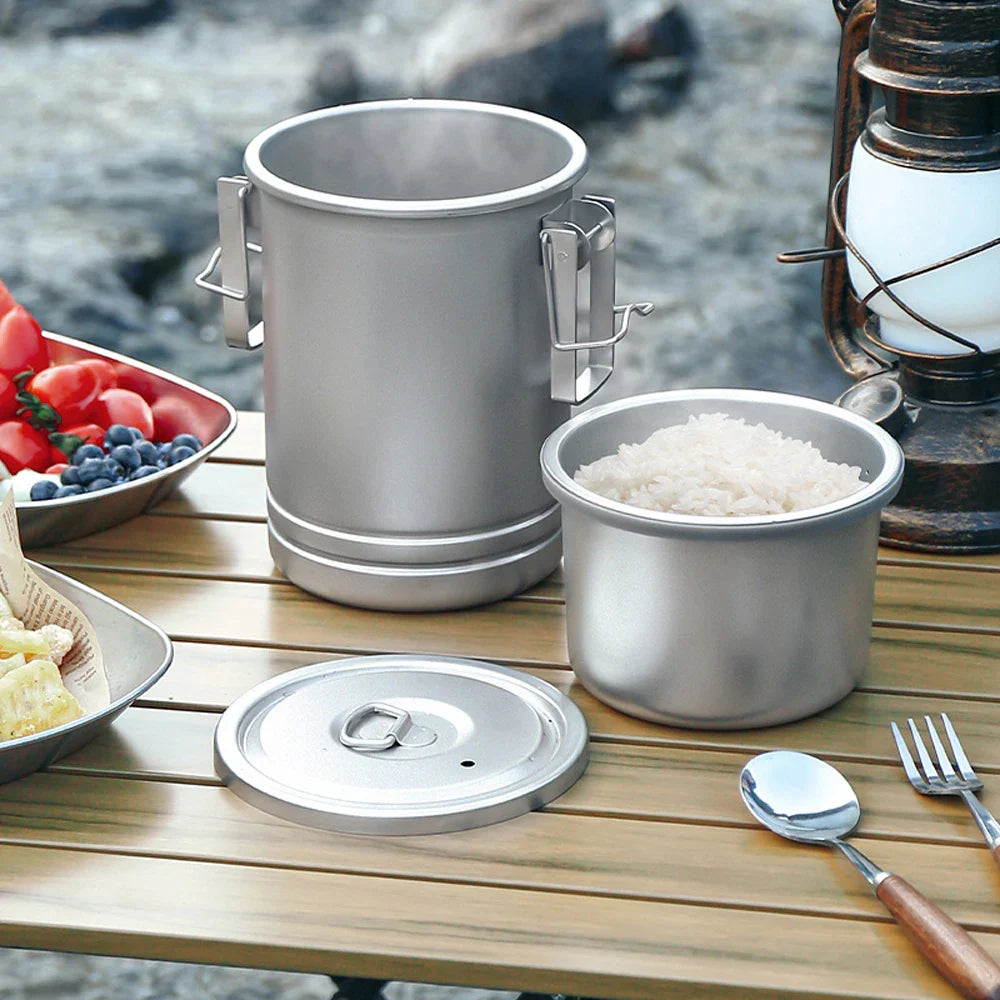 Camping Stainless Steel Cookware Pot