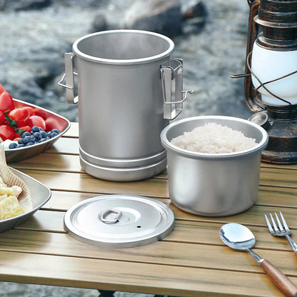 Camping Stainless Steel Cookware Pot