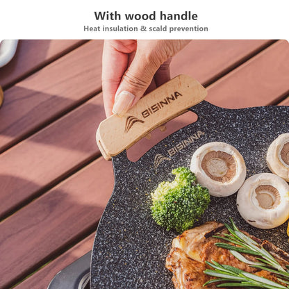 Outdoor BBQ Grill Pan Non-Stick Black