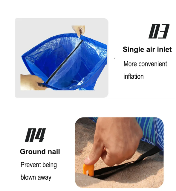 Portable Inflatable Sofa Bed - Outdoor Lazy Chair, Waterproof Lounger