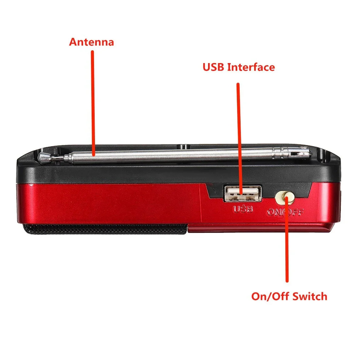 Mini Portable Rechargeable Digital FM Radio & MP3 Player