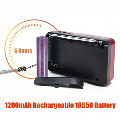 Mini Portable Rechargeable Digital FM Radio & MP3 Player